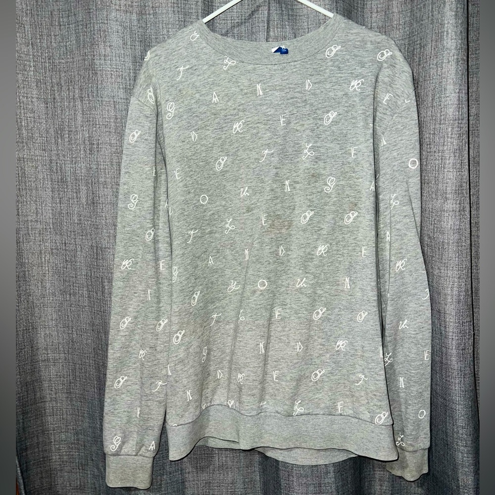 Large grey crewneck
